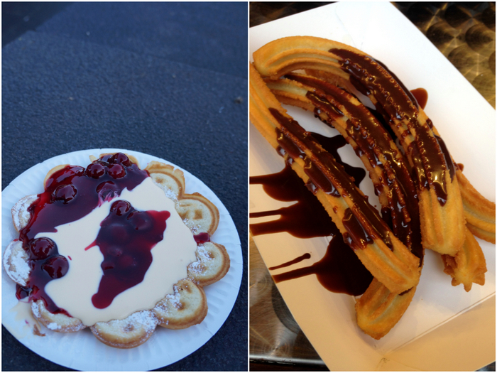 Edinburgh Christmas Market Waffle Churros
