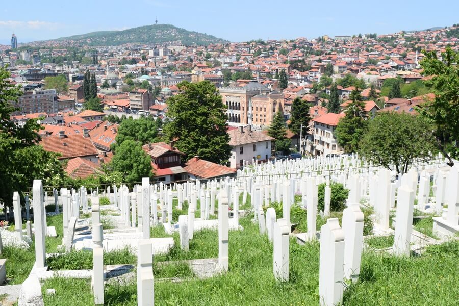 Cemetary Sarajevo Bosnia