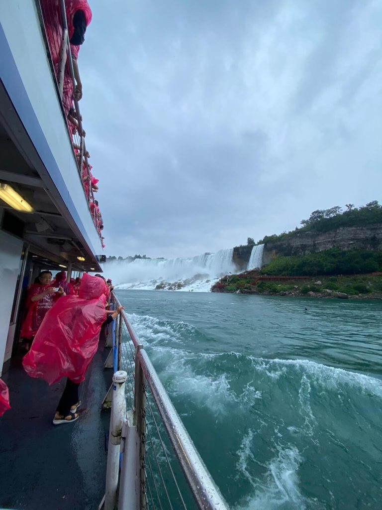 View of American Falls from Niagara City Cruises boat