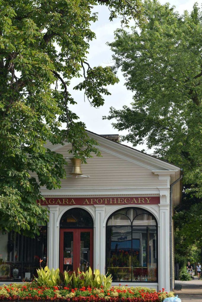 Street view of Niagara Apothecary in Niagara-on-the-Lake